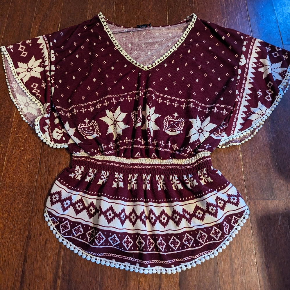 Maroon Top